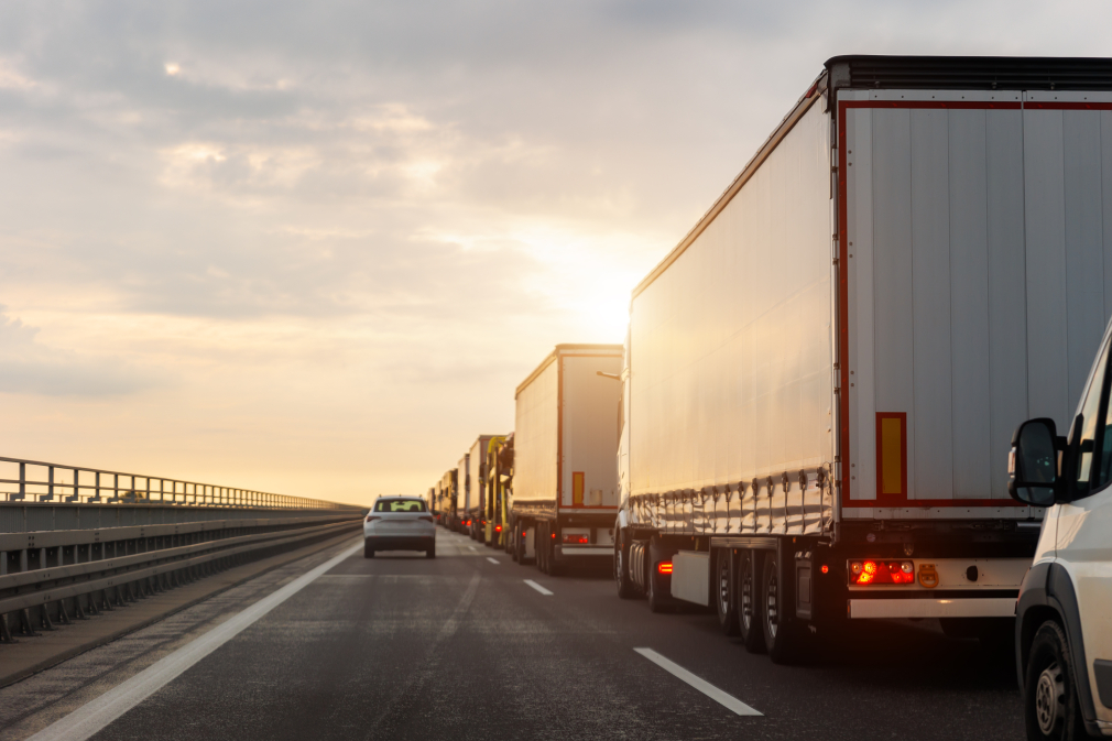 queue of trucks on ukraine poland border traffic j 2024 02 15 23 11 01 utc