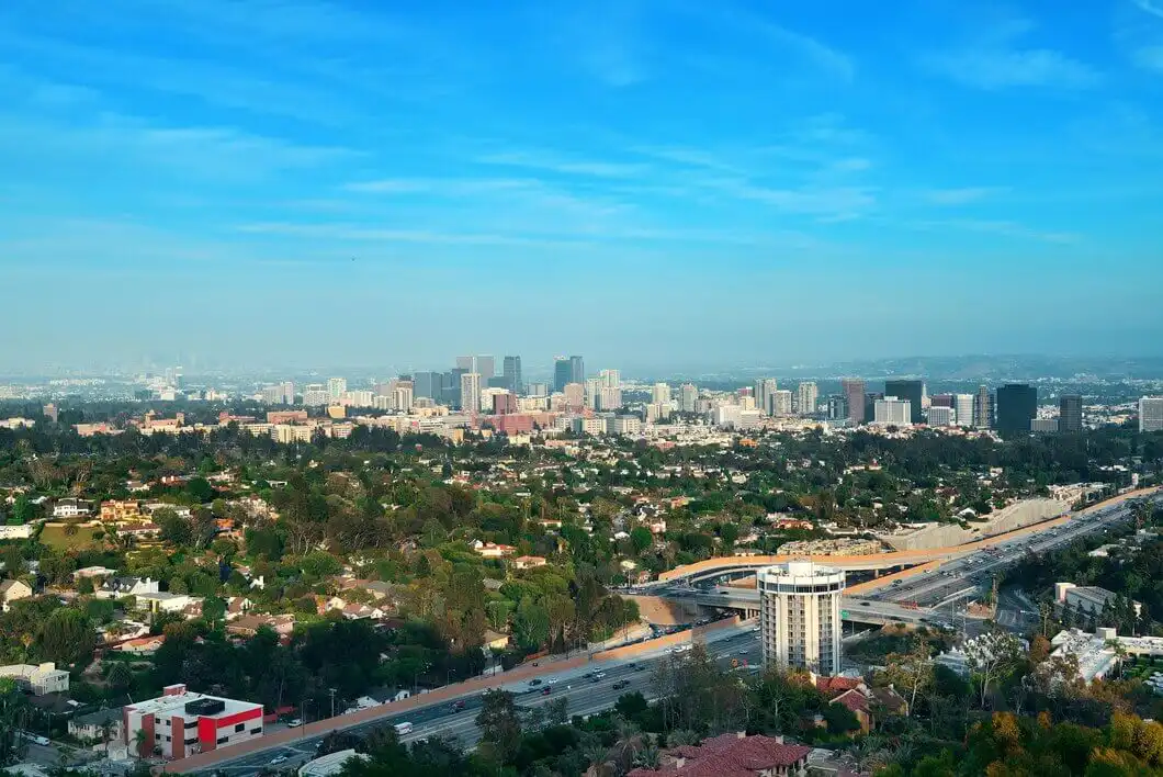 los angeles downtown view with highway urban architectures 649448 2552