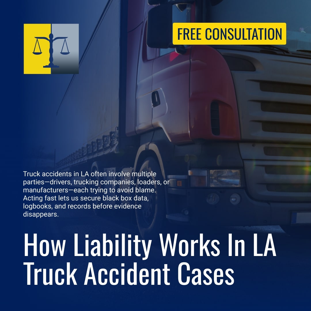 How Liability Works in LA Truck Accident Cases