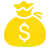 icons8 dollar bag 50