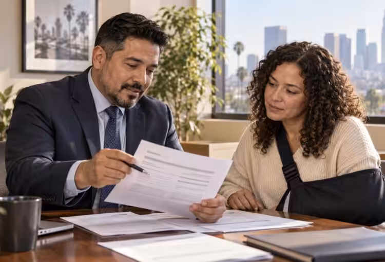 California driver reviewing auto insurance coverage after a car accident