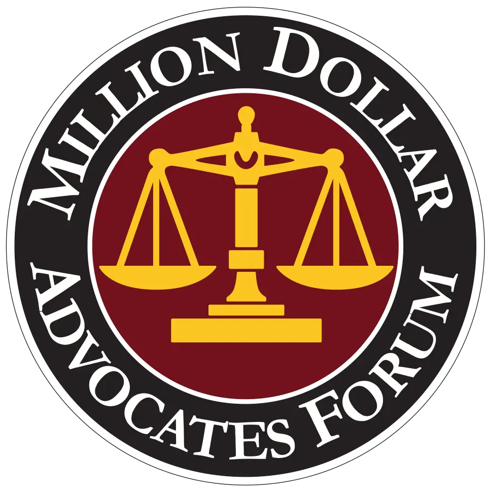 Million Dollar Advocates Forum badge